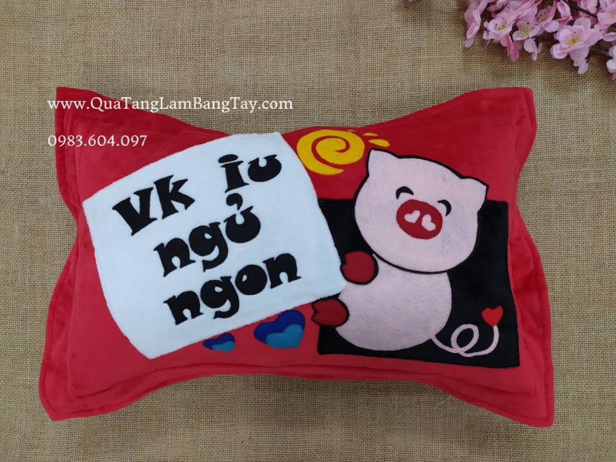 gối handmade vợ iu ngủ ngon